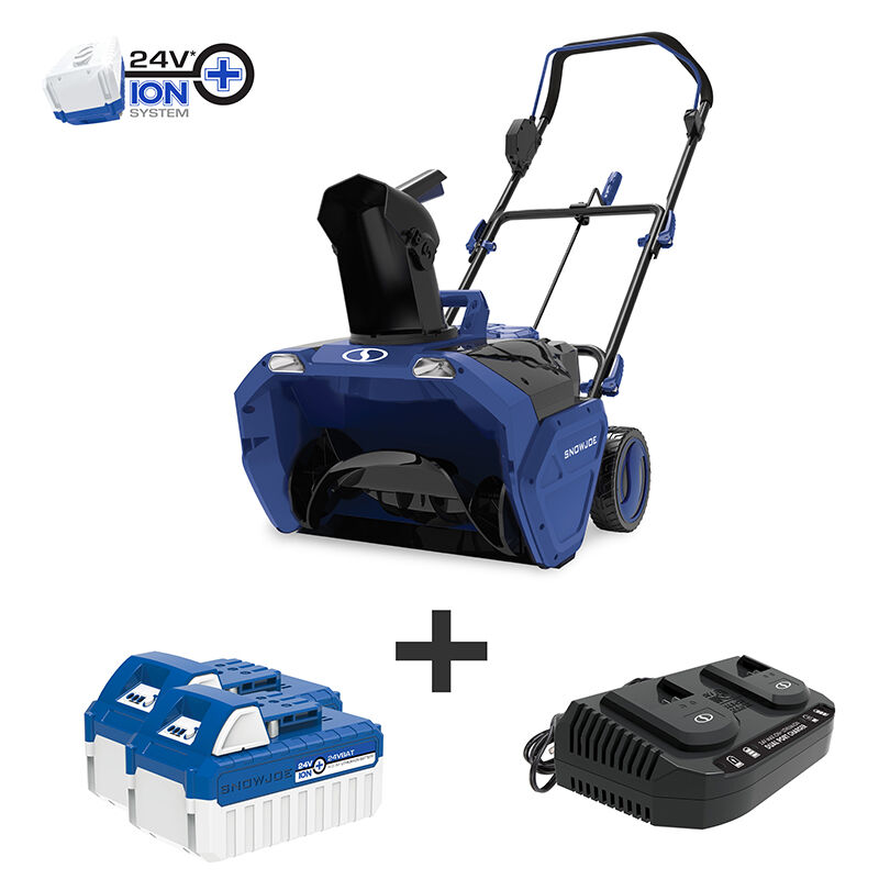 Snow Joe 48-Volt iON+ Cordless Electric Snow Blower with 20" W Clearing Path & 20 ft. Throw Distance, , hires
