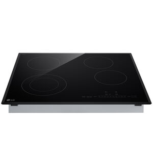 LG 24 in. 4-Burner Electric Cooktop - Black, , hires