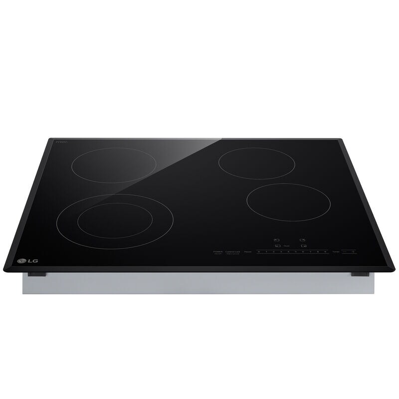 LG 24 in. 4-Burner Electric Cooktop - Black, , hires