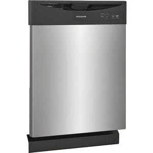 Frigidaire 24 in. Front Control Dishwasher with 62 dBa Sound Level & Pocket - Stainless Steel, Stainless Steel, hires