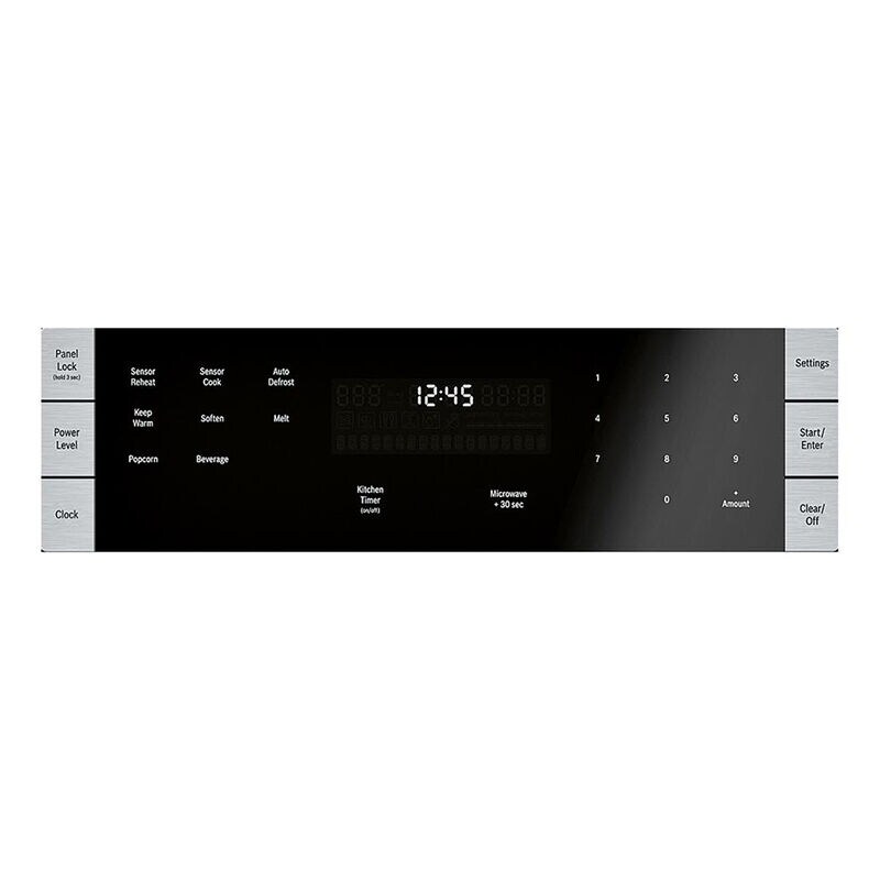 Bosch 500 Series 27 in. 1.6 cu. ft. 950W Built-In Microwave with Sensor Cooking - Stainless Steel, , hires