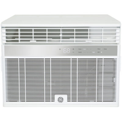 GE 14,000 BTU Smart Window Air Conditioner with 3 Fan Speeds, Sleep Mode & Remote Control - White | AWCS14WWF