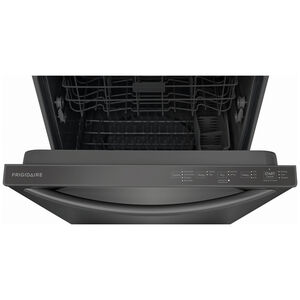 Frigidaire 24 in. Top Control Dishwasher with 52 dBa Sound Level & MaxDry - Black Stainless, Black Stainless, hires