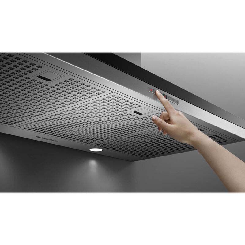 Fisher & Paykel Series 7 30 in. Convertible Chimney Style Range Hood with 600 CFM, 4 Fan Speeds & 2 LED Lights - Stainless Steel, , hires