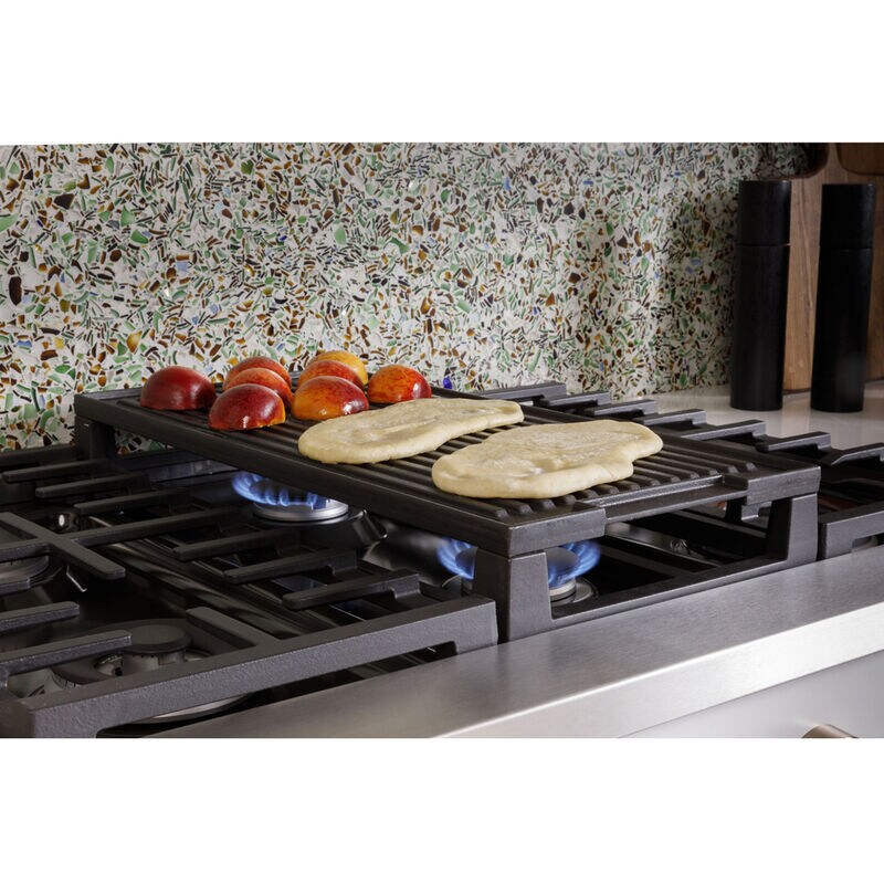 Cafe 36 in. 6-Burner Natural Gas Rangetop with Simmer Burner & Power Burner - Matte White, Matte White, hires