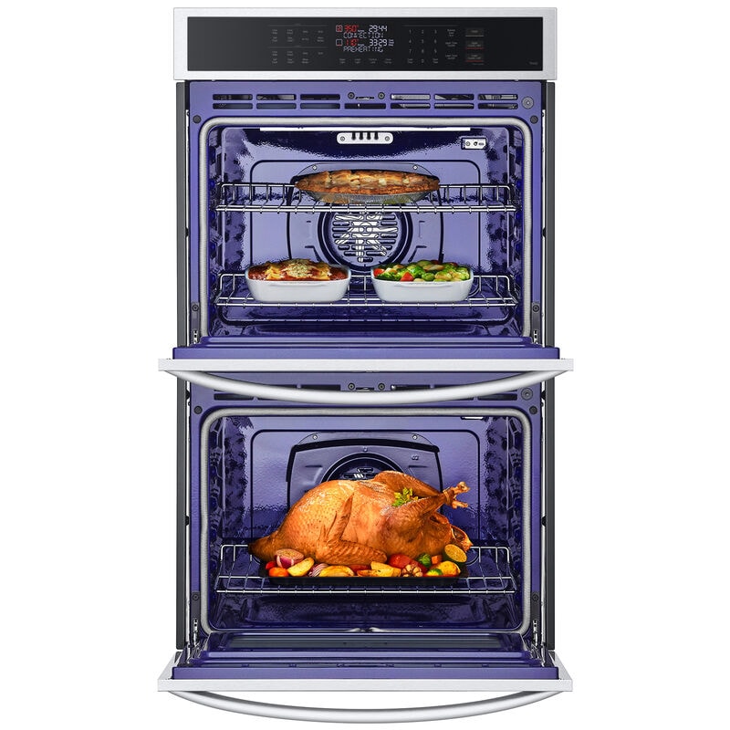 LG 30 in. 9.4 cu. ft. Smart Front Control Electric Double Wall Oven with Standard Convection - PrintProof Stainless Steel, , hires