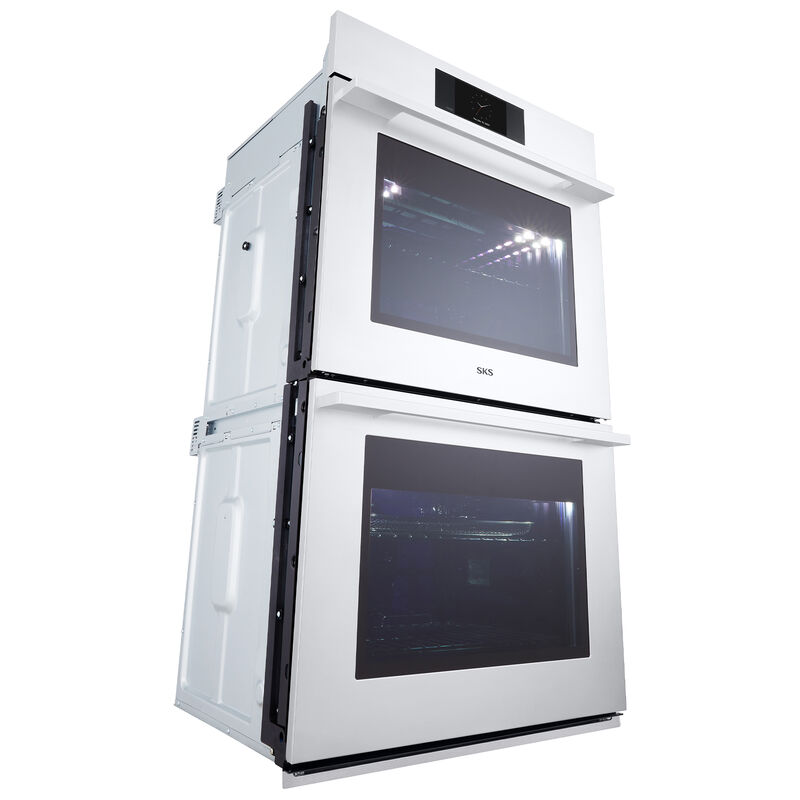 SKS Transitional 30 in. 9.4 cu. ft. Smart Top Control SteamElectric Double Wall Oven with True European Convection - Stainless Steel, , hires