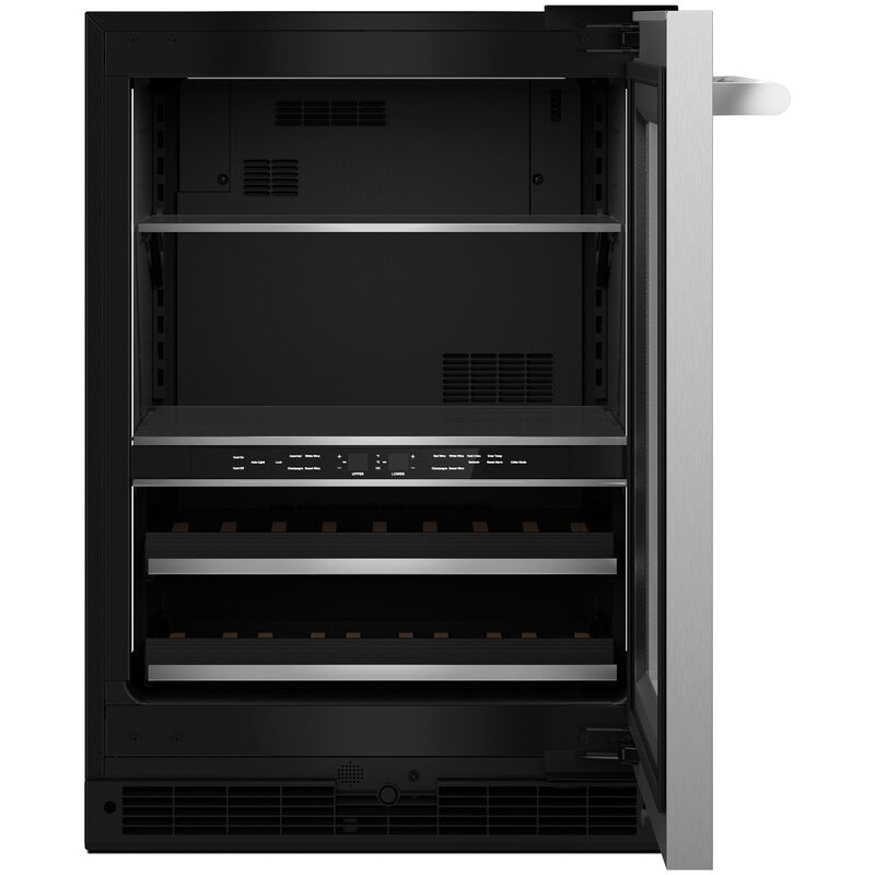 JennAir Rise Series 24 in. 5.0 cu. ft. Built-In Beverage Center with Fixed Shelves & Digital Control - Stainless Steel, , hires