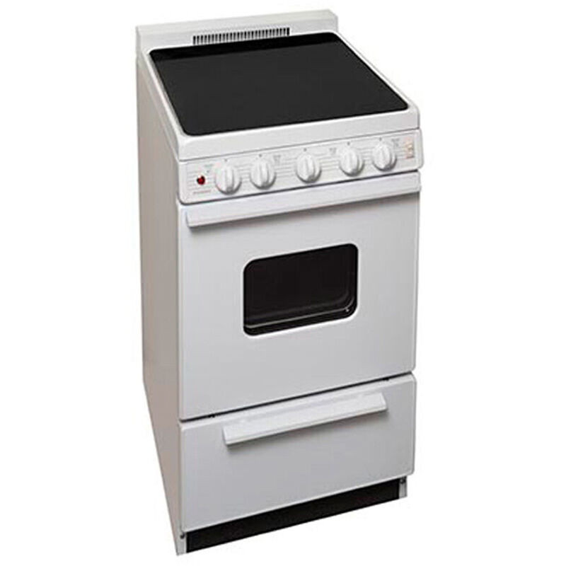 Premier 20 in. 2.4 cu. ft. Electric Range with Smoothtop Burners - White, , hires