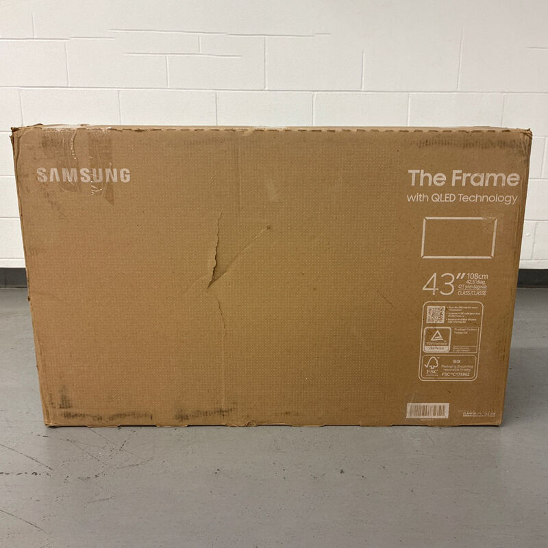 Samsung - 43" Class The Frame LS03FA QLED 4K UHD Samsung Vision AI Smart TV (Open Box Good Condition), , hires
