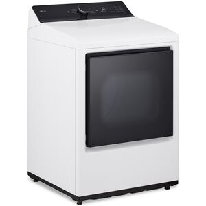 LG 27 in. 7.3 cu. ft. Smart Electric Dryer with EasyLoad Door & AI Sensor Dry - Alpine White, Alpine White, hires
