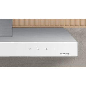 Samsung 30 in. Smart Convertible Chimney Style Range Hood with 630 CFM, 4 Fan Speeds & 1 LED Light - White, , hires
