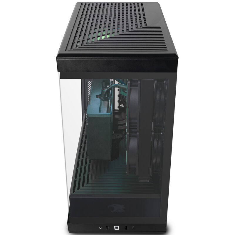 iBUYPOWER Y40 Gaming Desktop with AMD Ryzen 7 9800X3D, 4.7 GHz, 8-Core CPU, AMD Radeon RX 9070XT, 16GB VRAM GPU, 32 GB RAM, 2 TB SSD & Windows 11 Home - Black, , hires