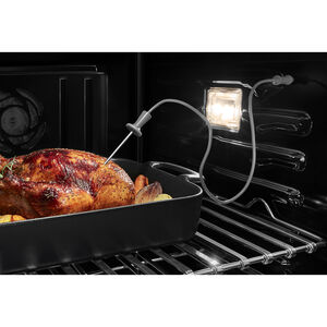 JennAir Rise 27 in. 8.6 cu. ft. Front Control Electric Double Wall Oven with Standard Convection - Stainless Steel, , hires