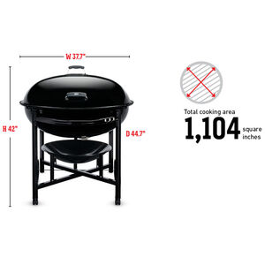 Weber 38 in. Charcoal Grill - Black, , hires