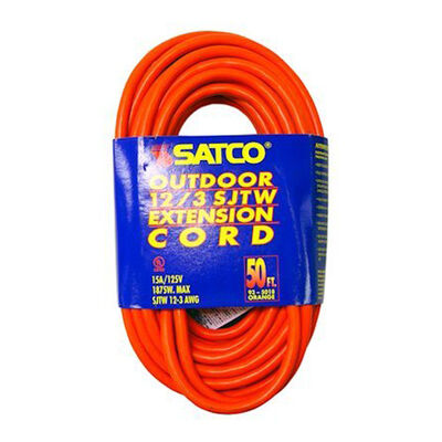 Satco 50 Ft. 12 Gauge/3 Wire Extension Cord | 93-5018