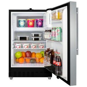 Summit 21 in. 2.6 cu. ft. Undercounter Refrigerator - Stainless Steel, , hires