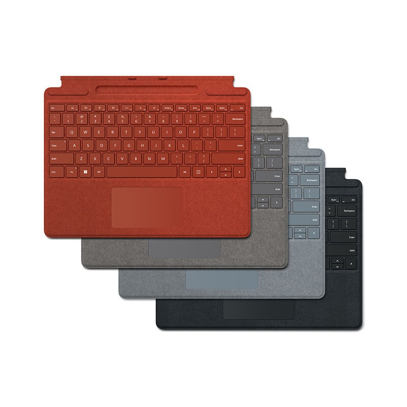 【超安い】 Microsoft Surface P.C. | Red Poppy - Keyboard Signature Pro キーボード