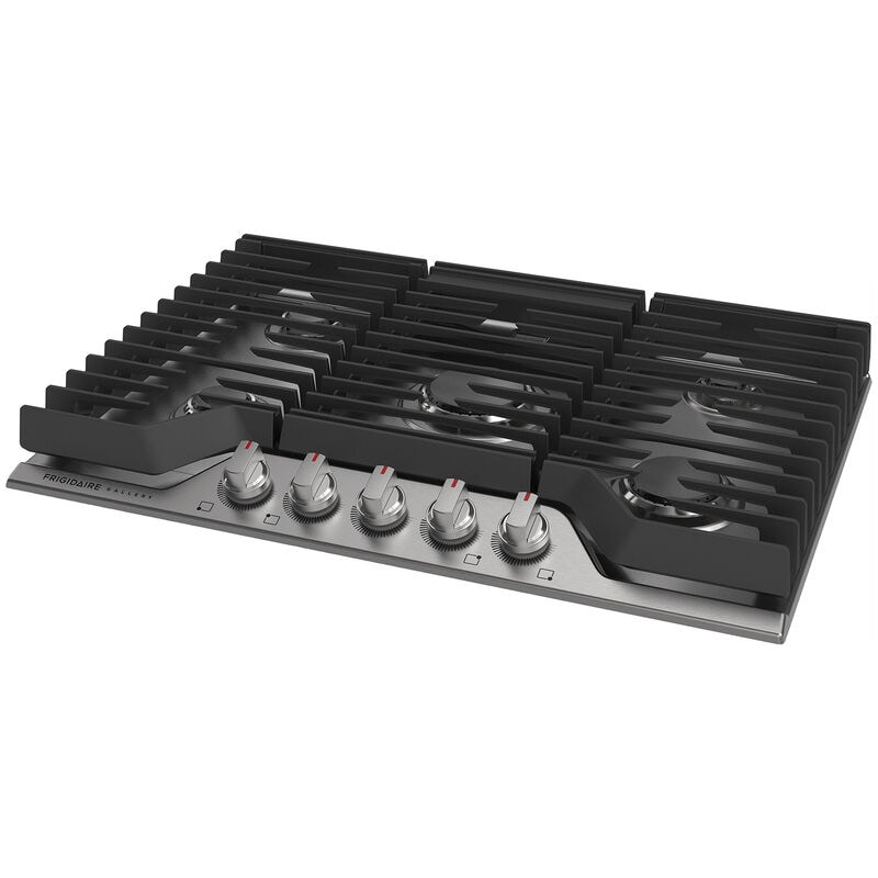 Frigidaire Gallery 30 in. 5-Burner Natural Gas Cooktop with Simmer Burner & Power Burner - Stainless Steel, Stainless Steel, hires
