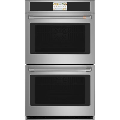 CSB913P4NW2 Cafe 30 Five In One Single Wall Oven Microwave Combo - Matte  White with Brushed Bronze