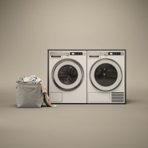 Asko 7-Series 24 in. 5.2 cu. ft. Smart Stackable Ventless Electric Dryer with Heat Pump, Sensor Dry & Steam Cycle - White, , hires