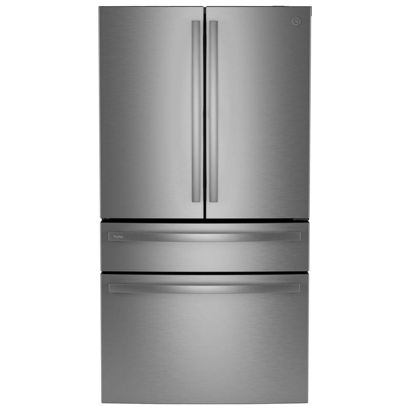 GE Profile 36 in. 23.2 cu. ft. Smart Counter Depth 4-Door French Door Refrigerator with Internal Water AutoFill Pitcher - Fingerprint Resistant Stainless, , hires