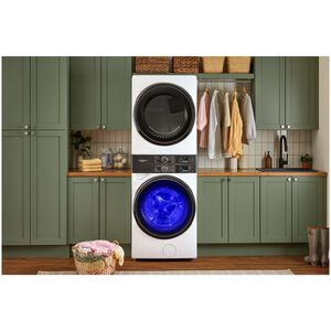 Whirlpool 28 in. 4.5 cu. ft. Smart Gas Front Load Laundry with UV Clean Technology, FreshFlow Vent System, Sensor Dry, Sanitize & Steam Cycle - White, White, hires