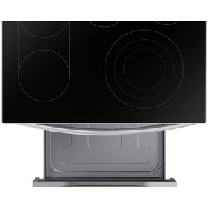 Samsung 30 in. 6.3 cu. ft. Smart Air Fry Standard Convection Double Oven Electric Range with Radiant Burners & Griddle - Stainless Steel, Stainless Steel, hires