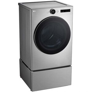 LG 27 in. 7.4 cu. ft. Smart Stackable Electric Dryer with AI Sensor Dry, Turbo Steam, Sanitize & Steam Cycle - Graphite Steel, Graphite Steel, hires