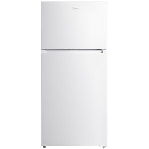 Midea 28 in. 14.2 cu. ft. Counter Depth Garage-Ready Top Freezer Refrigerator - White, White, hires