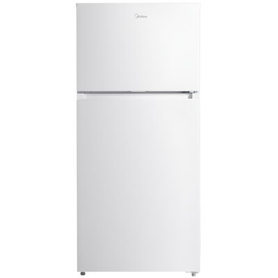 Midea 28 in. 14.2 cu. ft. Counter Depth Garage-Ready Top Freezer Refrigerator - White | MRT14D2BWW
