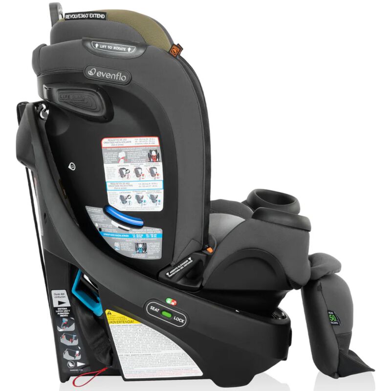 Evenflo Revolve360 Extend All-in-One Rotating Car Seat with Quick Clean Cover - Rockland Green, , hires