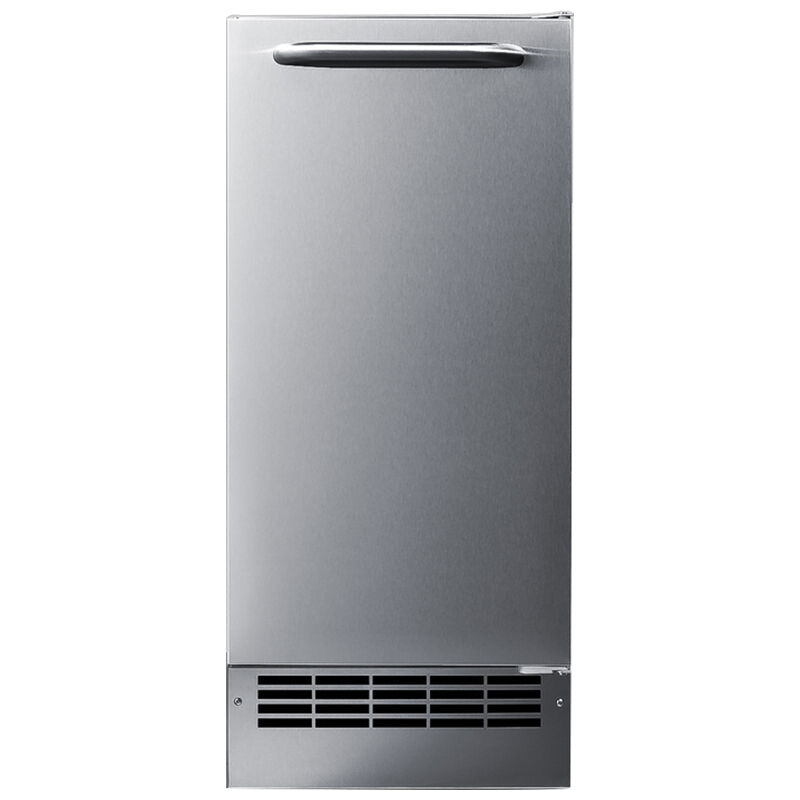 Summit 15 in. Built-In Undercounter Ice Maker with 22 lb. Ice Storage - Stainless Steel, , hires