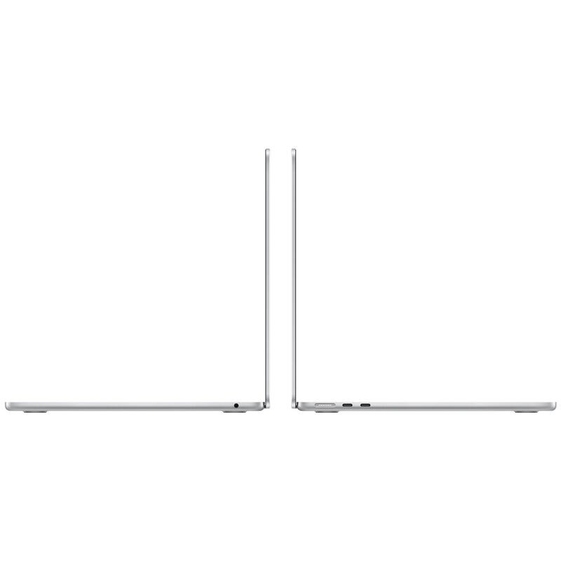 Apple MacBook Air (2024) 13.6 in. Notebook with Apple Intelligence, Apple M3 8-Core CPU, 8-Core GPU, 16 GB RAM, 256 GB SSD, up to 18 Hrs. of Battery Life & Mac OS - Silver, , hires