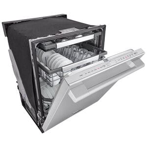 Signature Kitchen Suite 24 in. Top Control Smart Dishwasher with 40 dBa Sound Level, 3rd-Rack & Dynamic Heat Dry - Stainless Steel, , hires