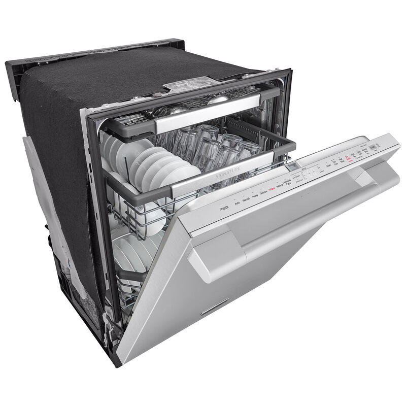 Signature Kitchen Suite 24 in. Top Control Smart Dishwasher with 40 dBa Sound Level, 3rd-Rack & Dynamic Heat Dry - Stainless Steel, , hires