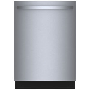 Bosch 500 Series 24 in. Smart Built-In Dishwasher with Top Control, 44 dBA Sound Level, 16 Place Settings, 8 Wash Cycles & Sanitize Cycle - Stainless Steel, , hires