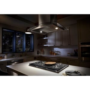 Whirlpool 30 in. Convertible Chimney Style Range Hood with 400 CFM, 3 Fan Speeds & 2 LED Lights - Stainless Steel, , hires
