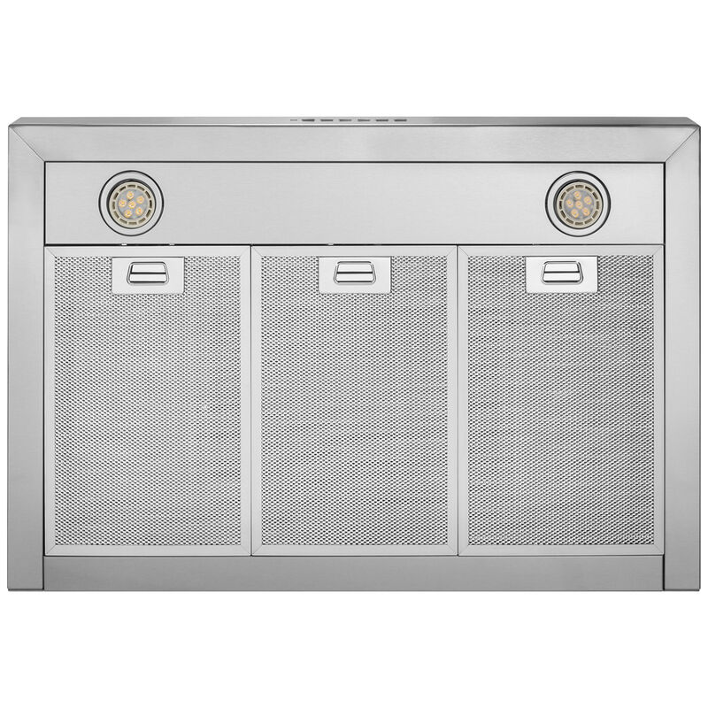 GE 30 in. Convertible Chimney Style Range Hood with 350 CFM, 4 Fan Speeds & 2 LED Lights - Stainless Steel, , hires