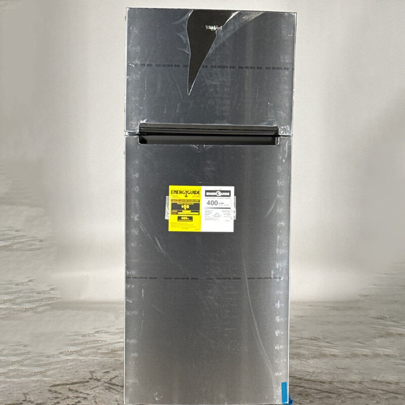 Whirlpool 28 in. 18 cu. ft. Top Freezer Refrigerator - Stainless Steel (Open Box Good Condition), , hires