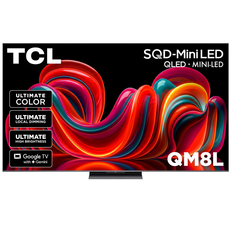 TCL - 85" Class QM8L QLED Mini-LED 4K UHD Smart Google TV, , hires