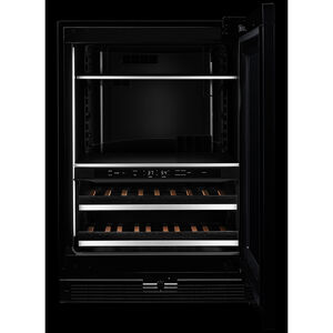 JennAir 24 in. 5.0 cu. ft. Built-In Beverage Center with Fixed Shelves & Digital Control Right Hinged - Custom Panel Ready, , hires