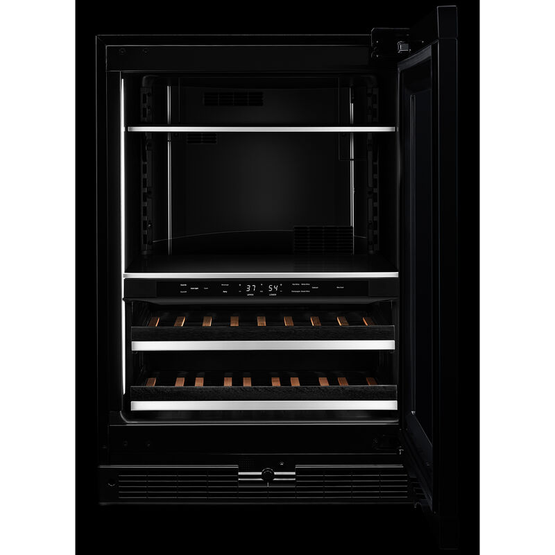 JennAir 24 in. 5.0 cu. ft. Built-In Beverage Center with Fixed Shelves & Digital Control Right Hinged - Custom Panel Ready, , hires