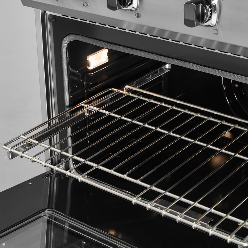 Viking 5 Series 30 in. 4.7 cu. ft. True European Convection Dual Fuel Range with 4 Sealed Burners - Stainless Steel, , hires