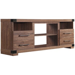 Manhattan Comfort Richmond 60" TV Stand with 2 Drawers & 4 Shelves - Brown, , hires