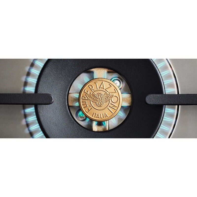 Bertazzoni Heritage Series 48 in. 7.1 cu. ft. Dual Convection Double Oven Gas Range with 6 Sealed Burners & Griddle - Matte Black, Matte Black, hires