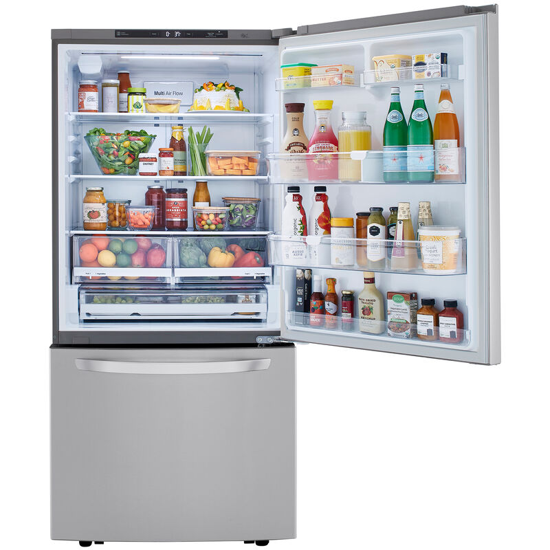 LG 33 in. 25.5 cu. ft. Bottom Freezer Refrigerator - Stainless