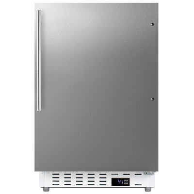 Summit 21 in. 3.5 cu. ft. Undercounter Refrigerator - Stainless Steel | ALR46WCSSHV