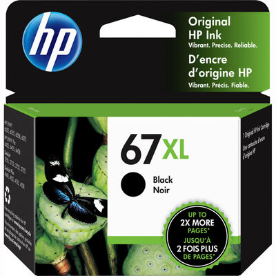 HP67 XL Series High Yield Black Ink Cartridge | 3YM57AN#140