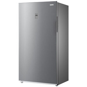Frigidaire 33 in. 17.6 cu. ft. Garage-Ready Frost Free Double-Drawer Upright Freezer with Adjustable Shelves - Fingerprint Resistant Stainless Steel, Fingerprint Resistant Stainless, hires